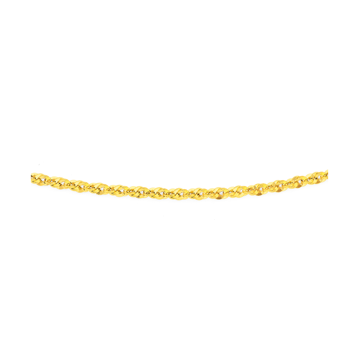 9ct Gold 50cm Rope Chain | Necklaces | Prouds The Jewellers