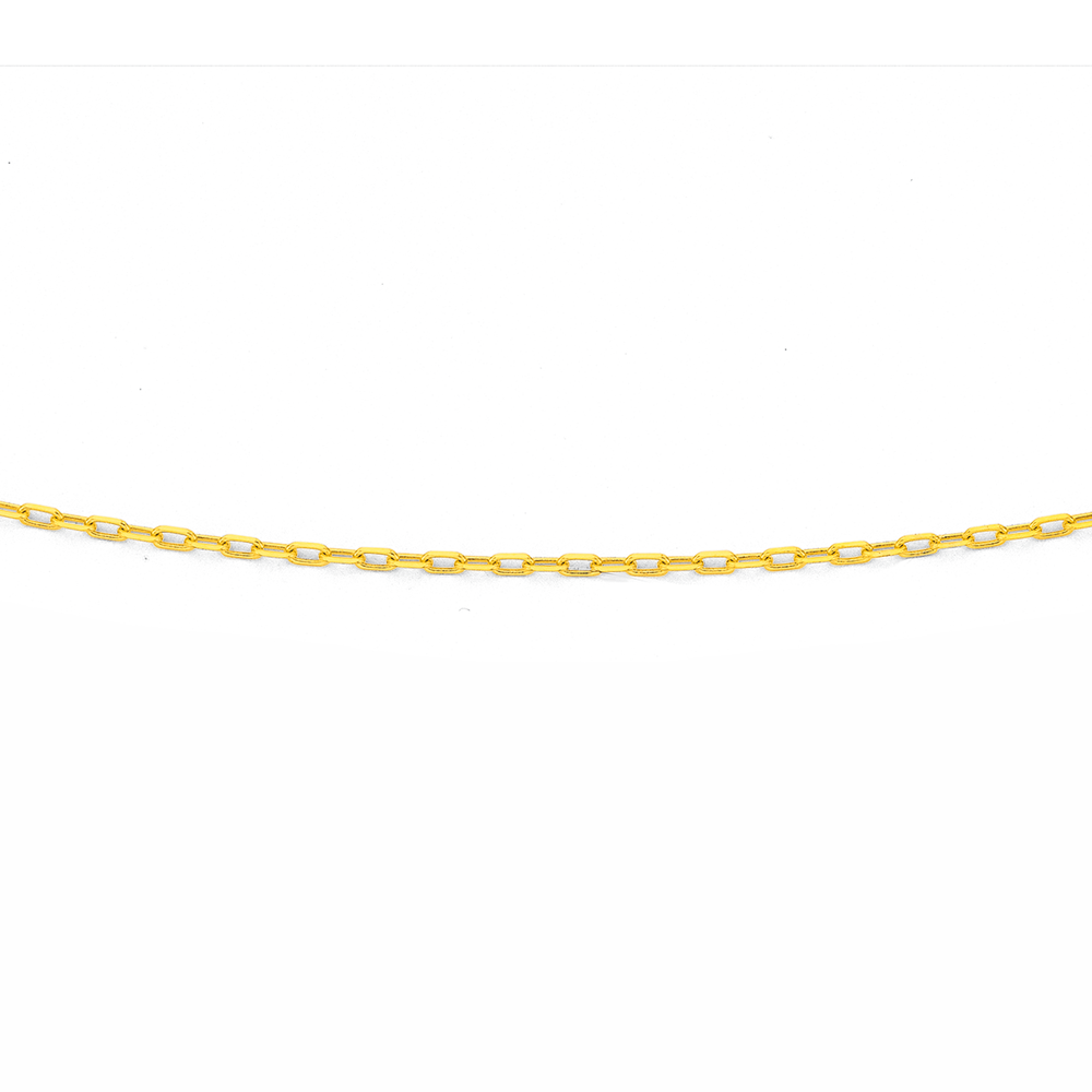 9ct Gold 50cm Solid Round Belcher Chain Necklaces Prouds The Jewellers