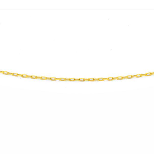 9ct Gold 50cm Solid Cable Chain