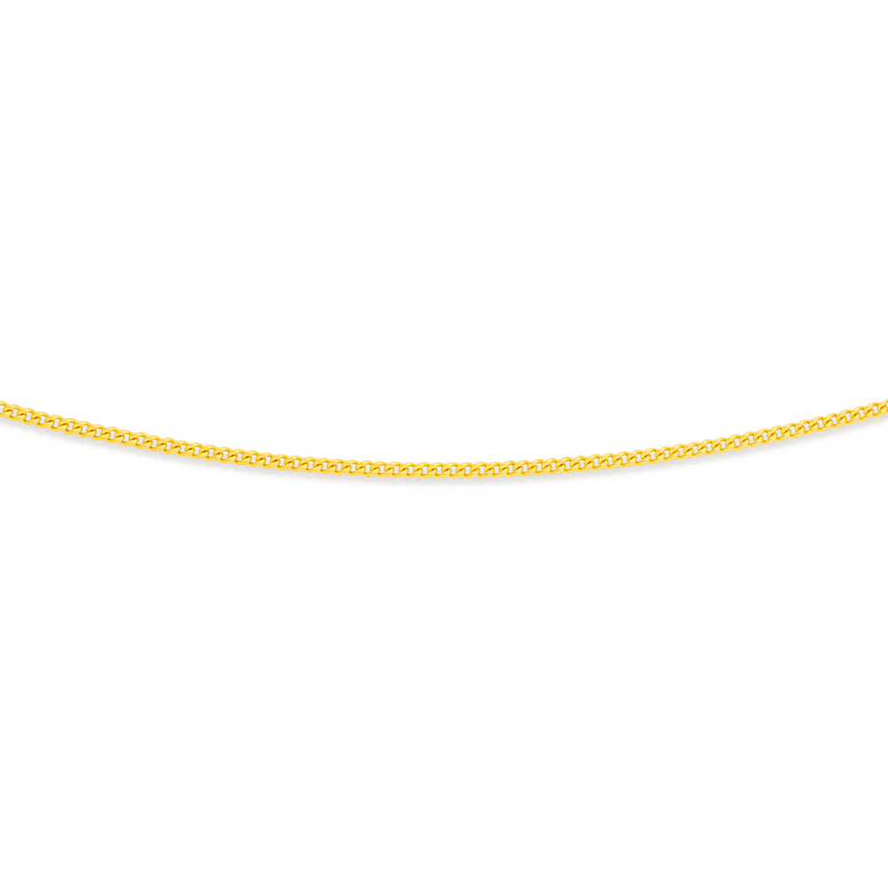 9ct Gold 60cm Solid Curb Chain 