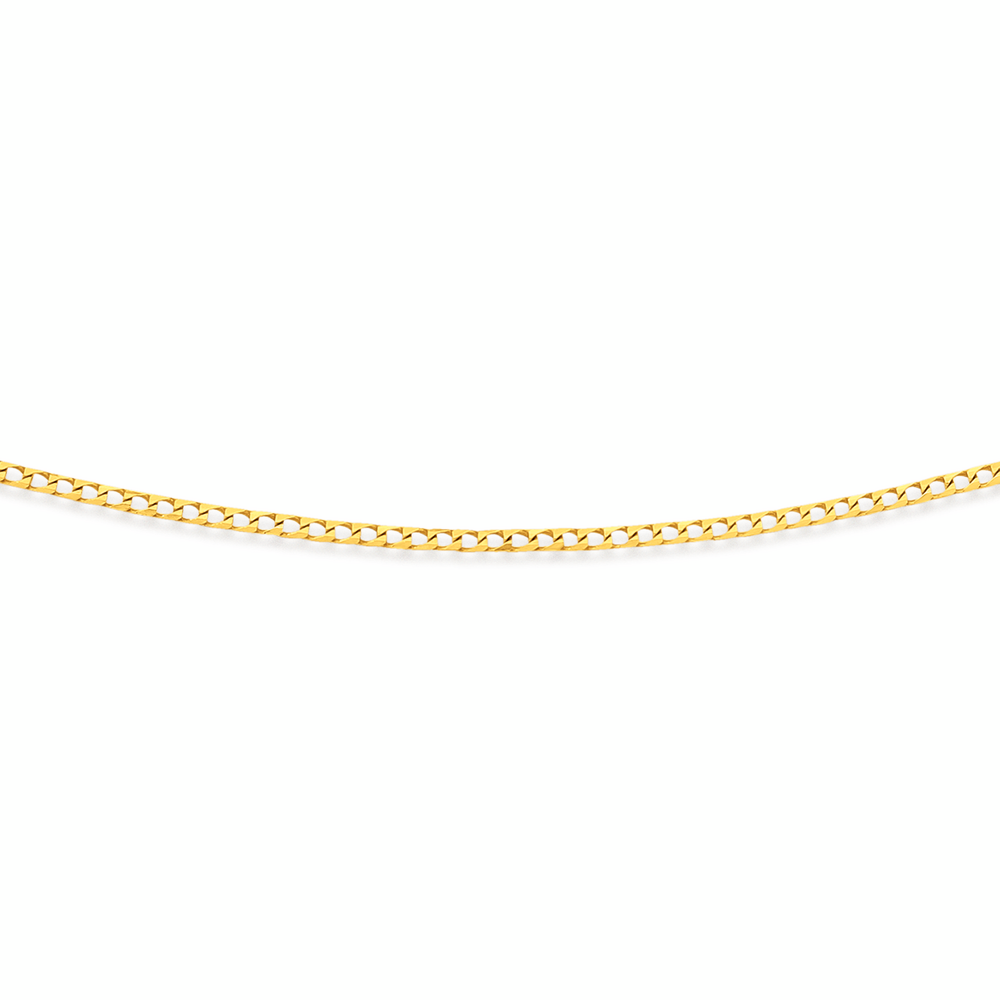 9ct Gold 50cm Solid Curb Chain