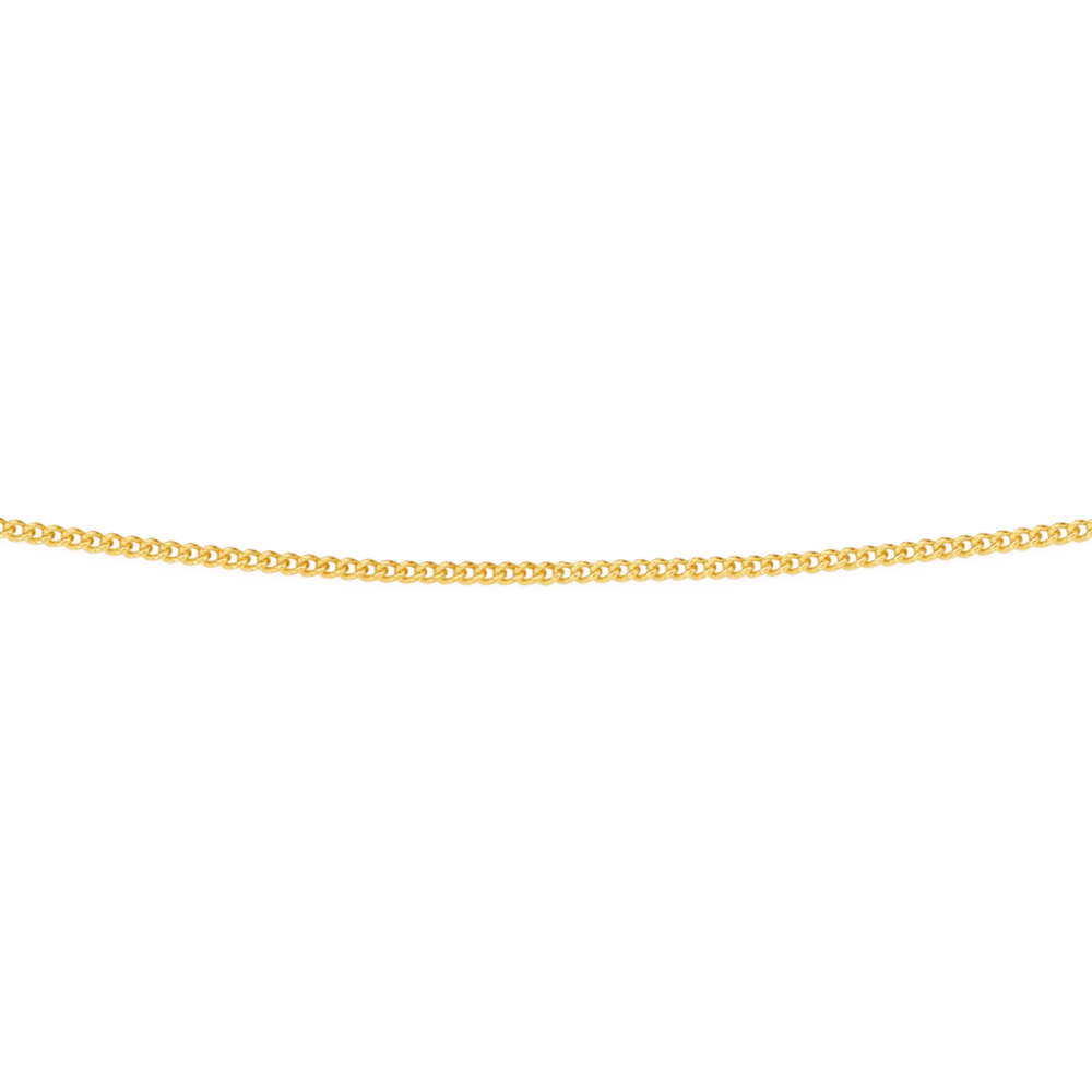 9ct Gold 50cm Solid Curb Chain