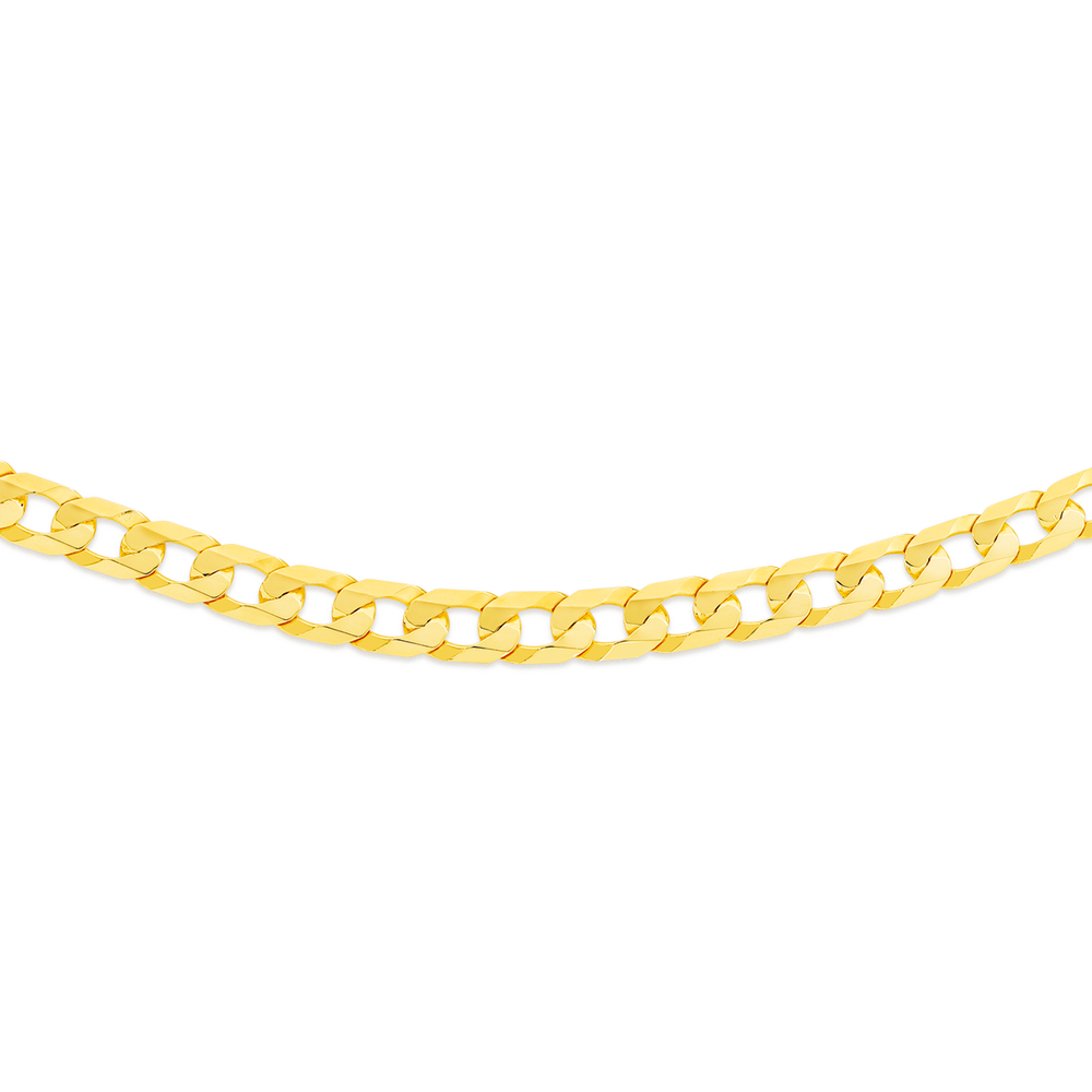 9ct Gold 50cm Solid Curb Chain | Chains 
