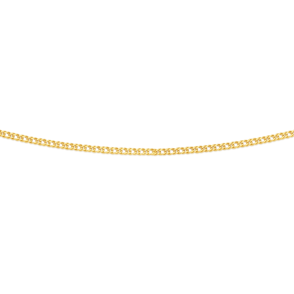 9ct Gold 50cm Solid Double Curb Chain