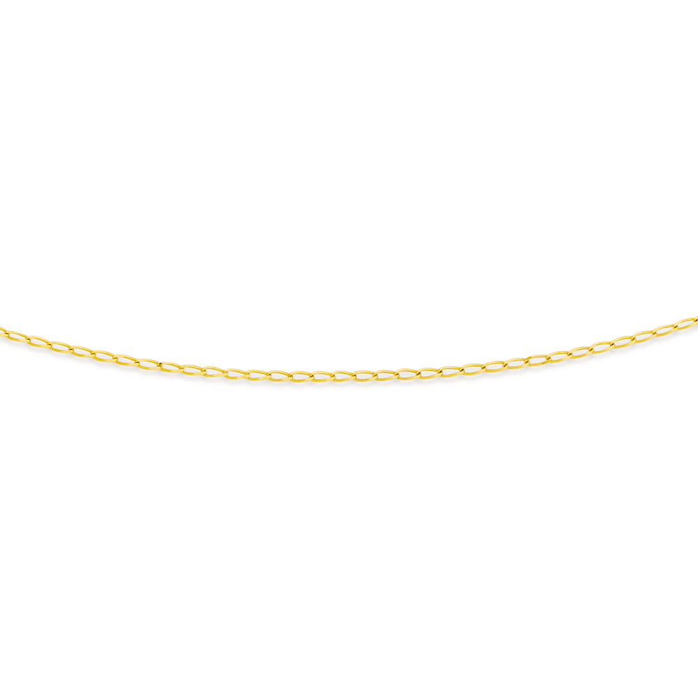 9ct Gold 35cm Solid Curb Chain 