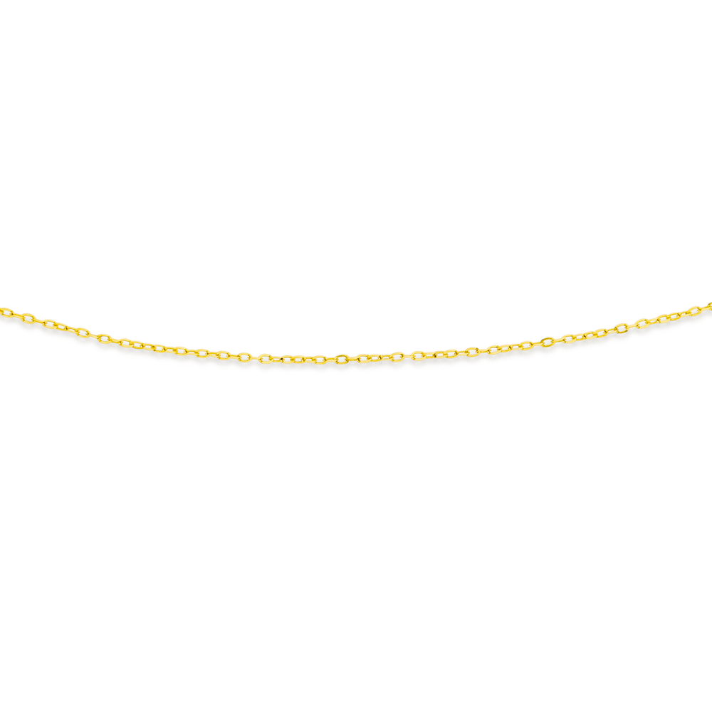 9ct Gold 50cm Solid Twisted Cable Chain