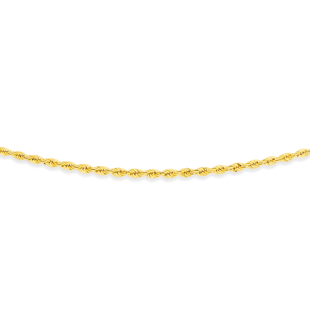 9ct Gold 55cm Rope Chain