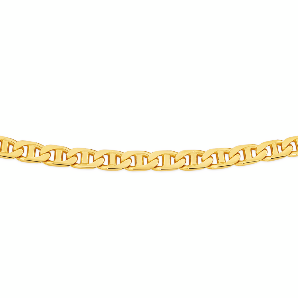 9ct Gold 55cm Solid Marine Chain