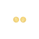 9ct Gold 6mm Diamond-cut Button Stud Earrings