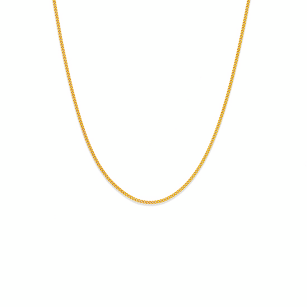 9ct Gold 70cm Solid Curb Chain