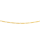 9ct Gold 70cm Solid Figaro 3+1 Chain