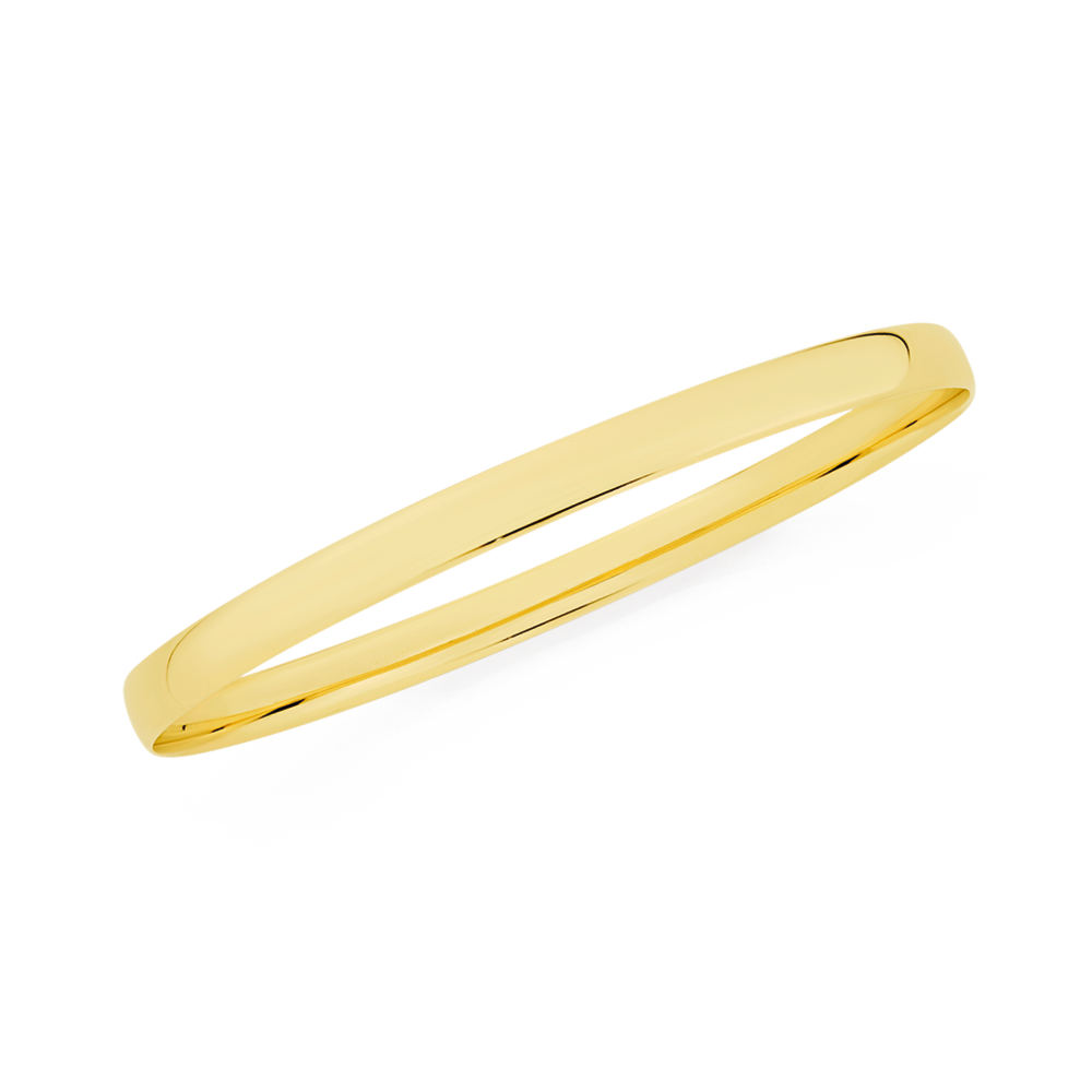 9ct Gold 70mm Solid Comfort Bangle