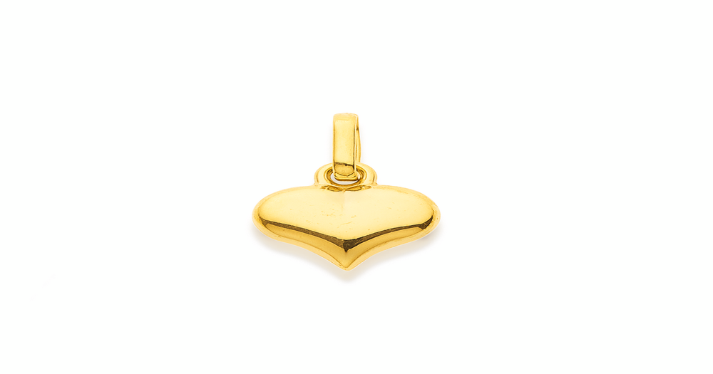 9ct Gold 8mm Heart Charm | Prouds