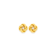 9ct Gold 9mm Knot Stud Earrings