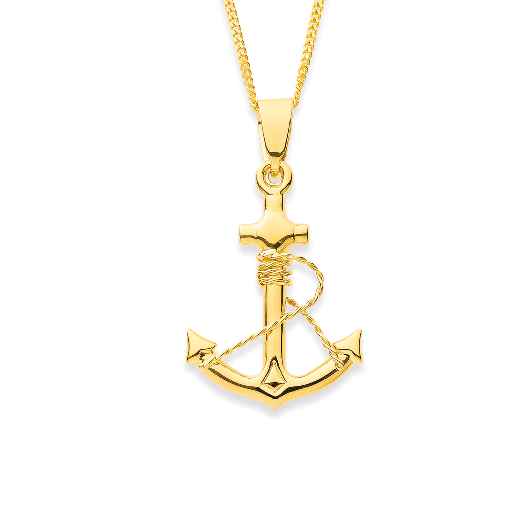 Maritime® Anchor Amulet in 18K Yellow Gold, 26mm | David Yurman