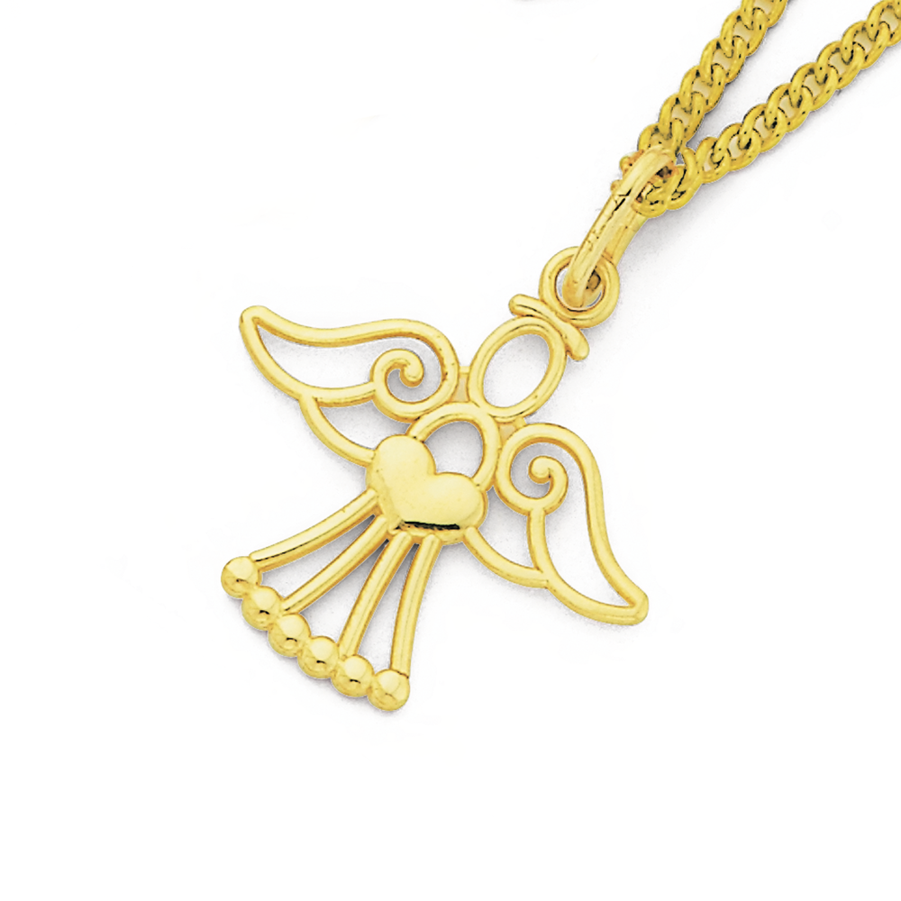 14k gold guardian clearance angel pendant