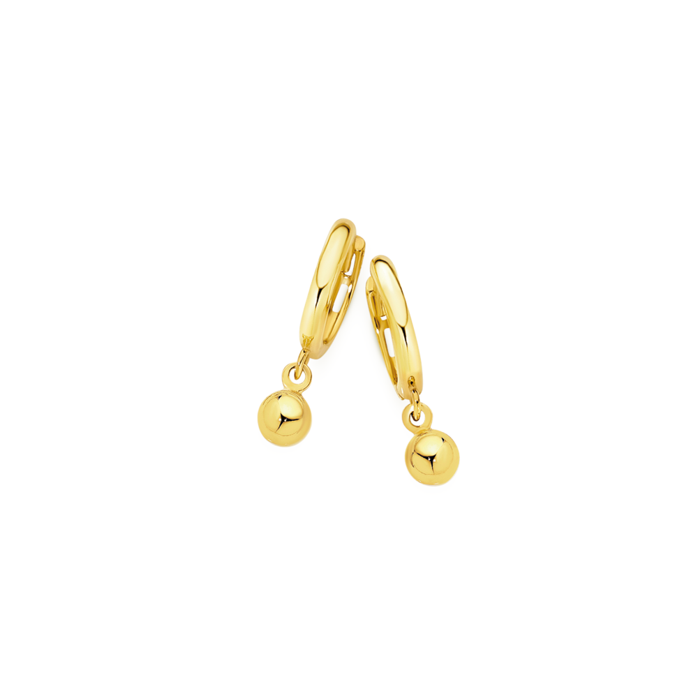Update 77+ gold ball drop earrings - 3tdesign.edu.vn
