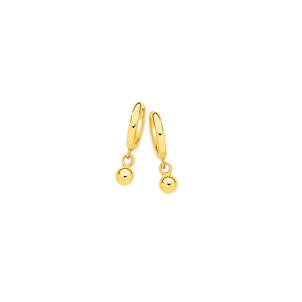 Update 77+ gold ball drop earrings - 3tdesign.edu.vn