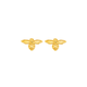 9ct Gold Bumble Bee Stud Earrings