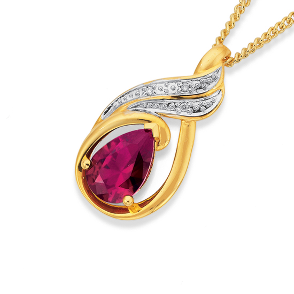 Ruby cheap necklace prouds