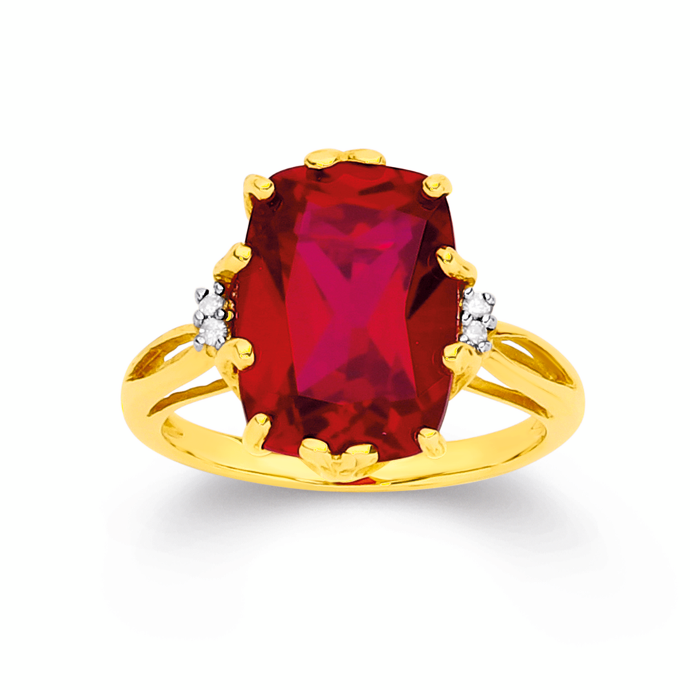 9ct Gold Sapphire & Diamond Ring Rings Prouds The Jewellers