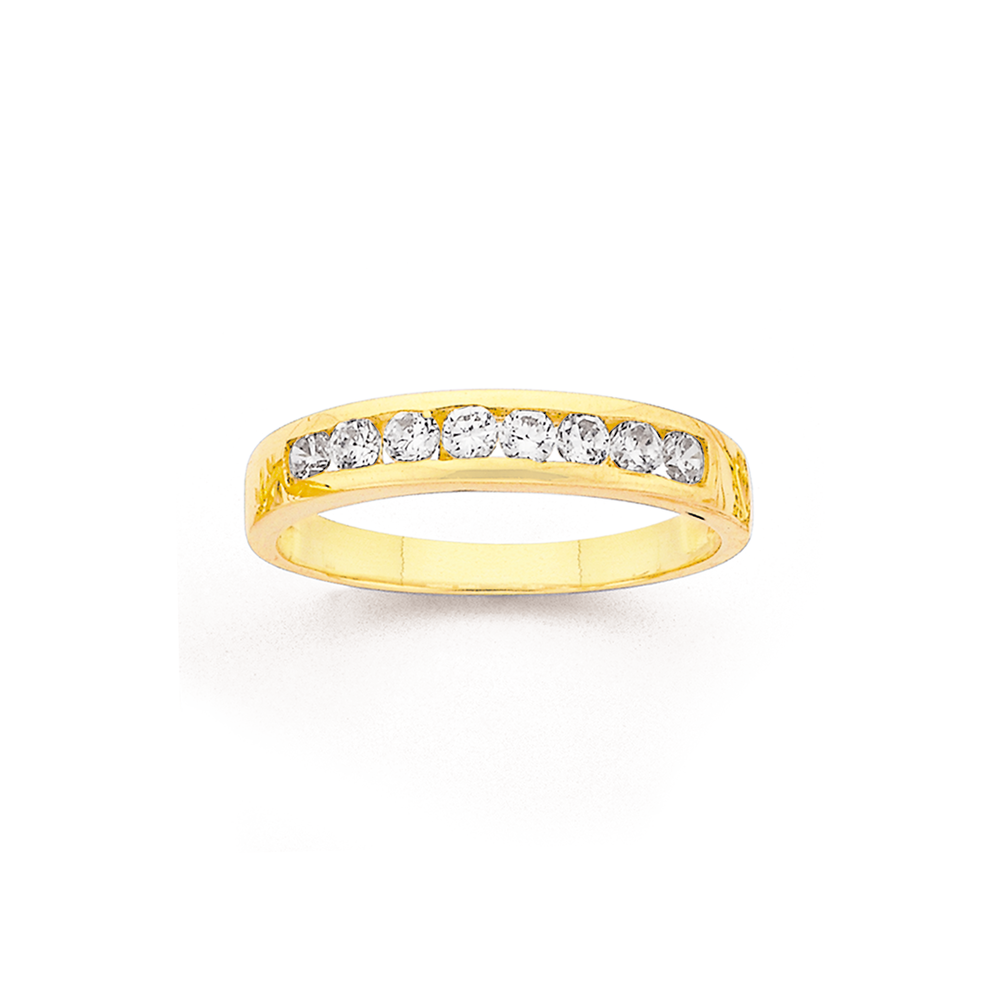 Cubic zirconia sales eternity band