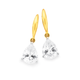 9ct Gold Cubic Zirconia Pear Drop Earrings