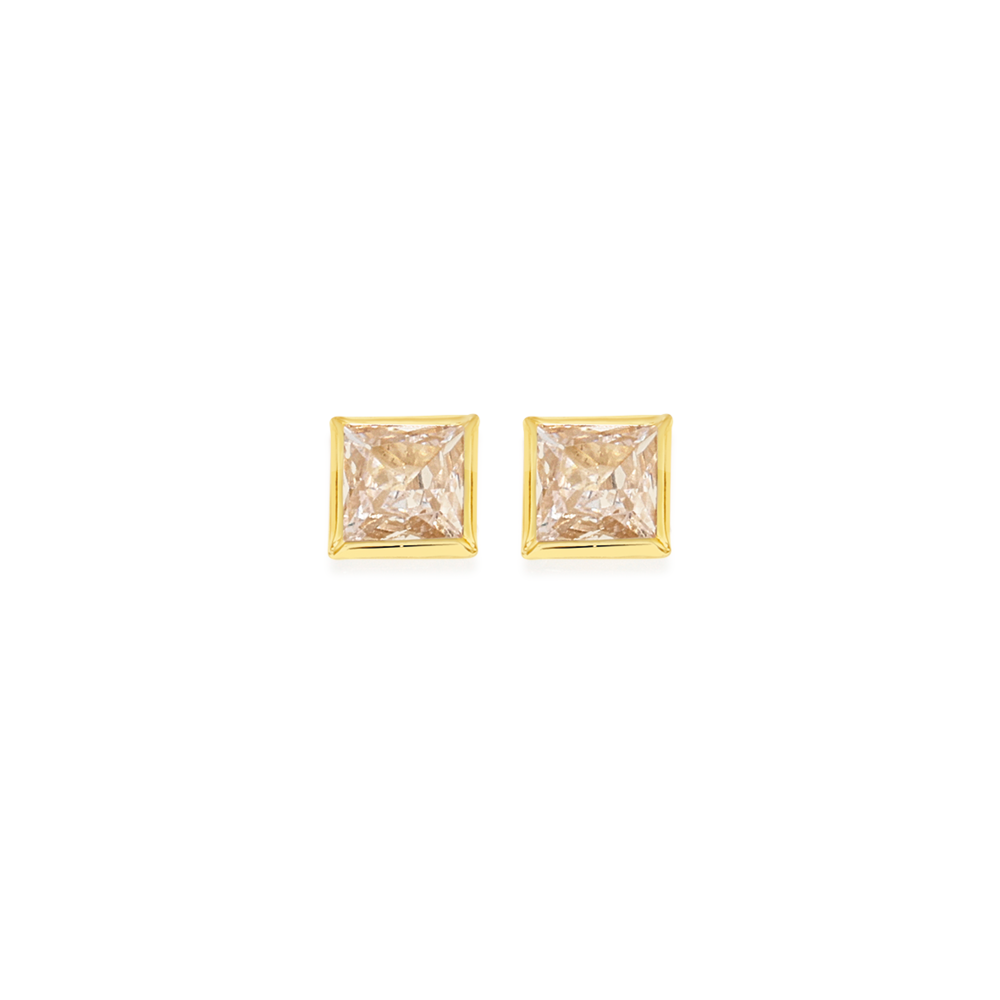 Princess cut cubic zirconia earrings on sale