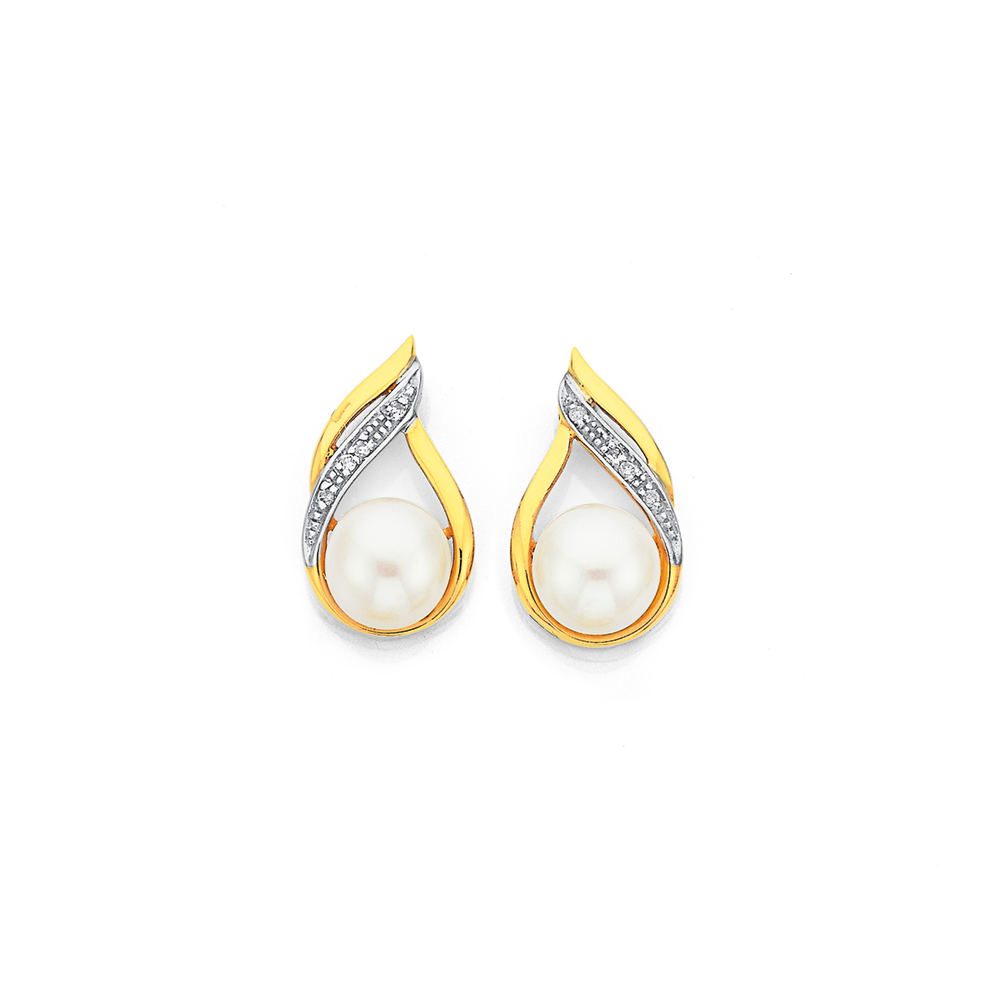 Signature Diamond, Platinum and Yellow Gold Earrings – Diana Vincent Jewelry  Designs