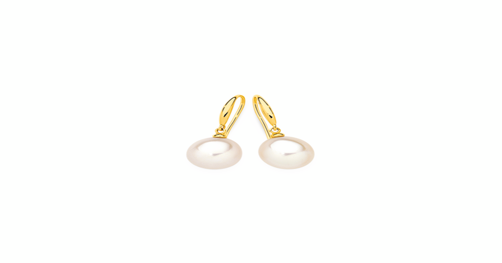 Pure By Nat Esther Pearks Earrings - Gold/Pearl main image 1