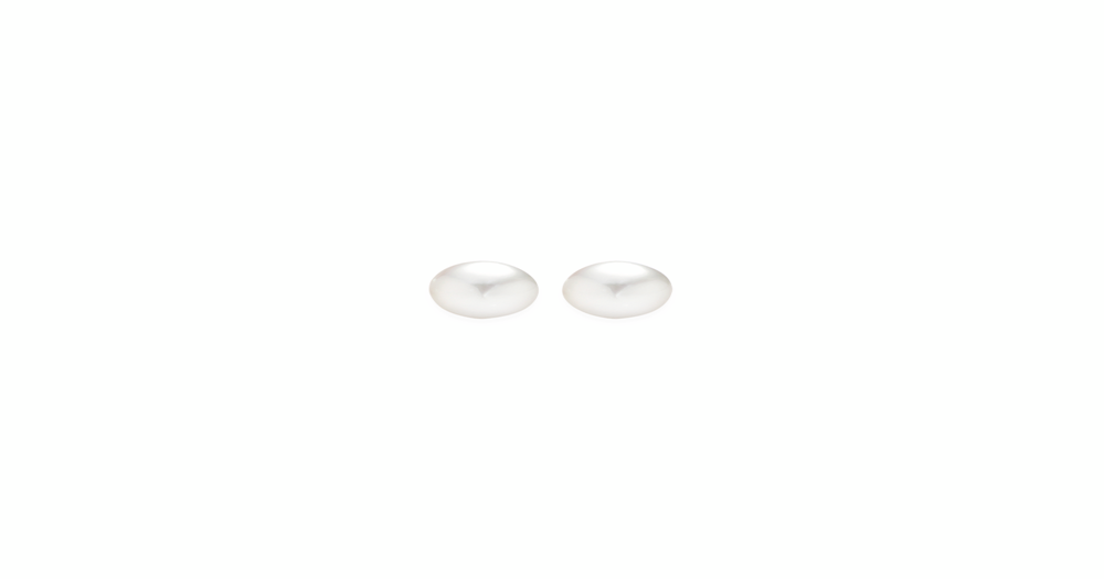 9ct Gold, Cultured Freshwater Pearl Stud Earrings in White | Prouds