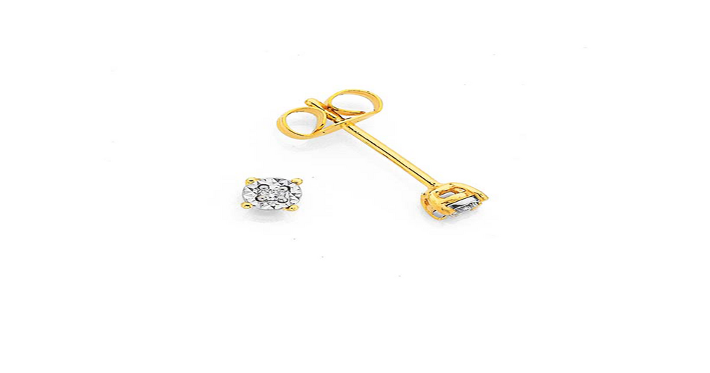Sapphire & Diamond Claw Set Stud Earrings in 9ct White Gold main image 1