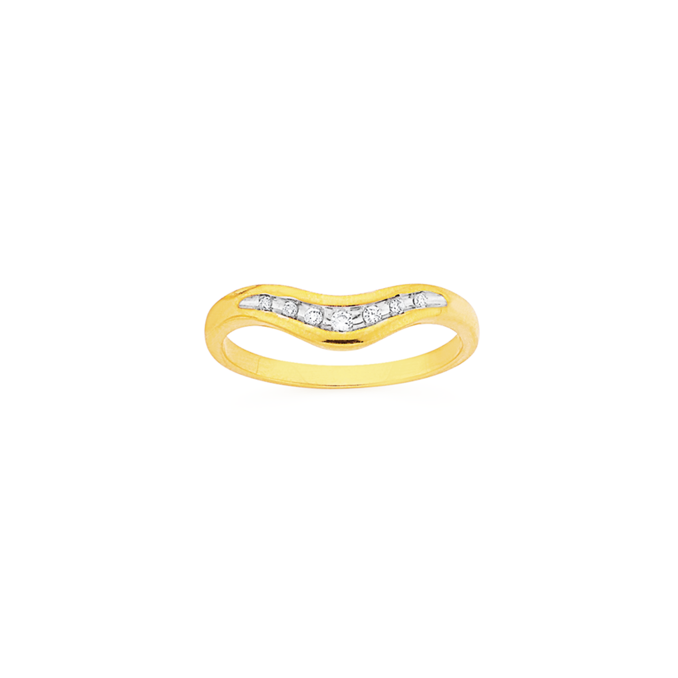 9ct Gold Diamond Triple Crossover Ring Rings Prouds The Jewellers