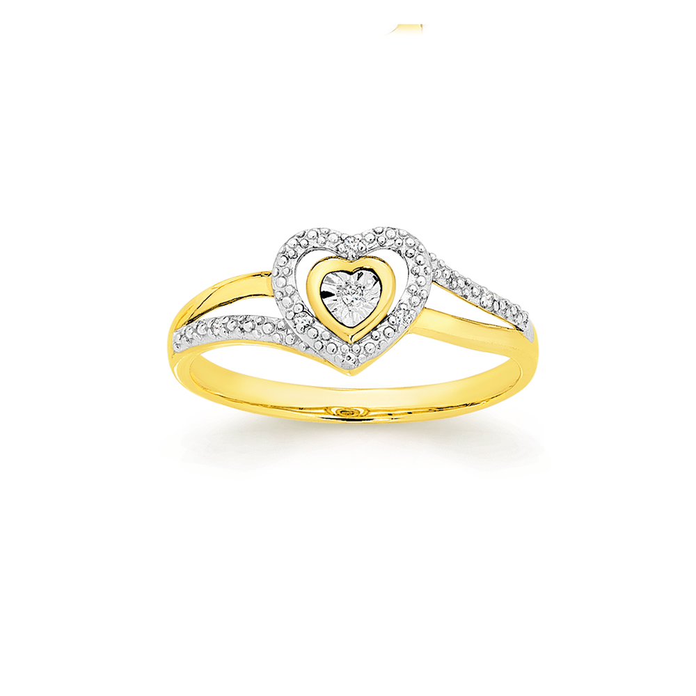 Buy Diamond Heart Crown Ring 14k Gold Love Heart Ring Women Dainty Royal Heart  Ring Minimalist Promise Ring Tiny Heart Ring Gold Online in India - Etsy