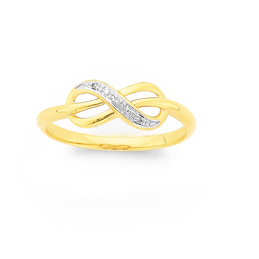 Golden Infinite Grace Ring – GIVA Jewellery