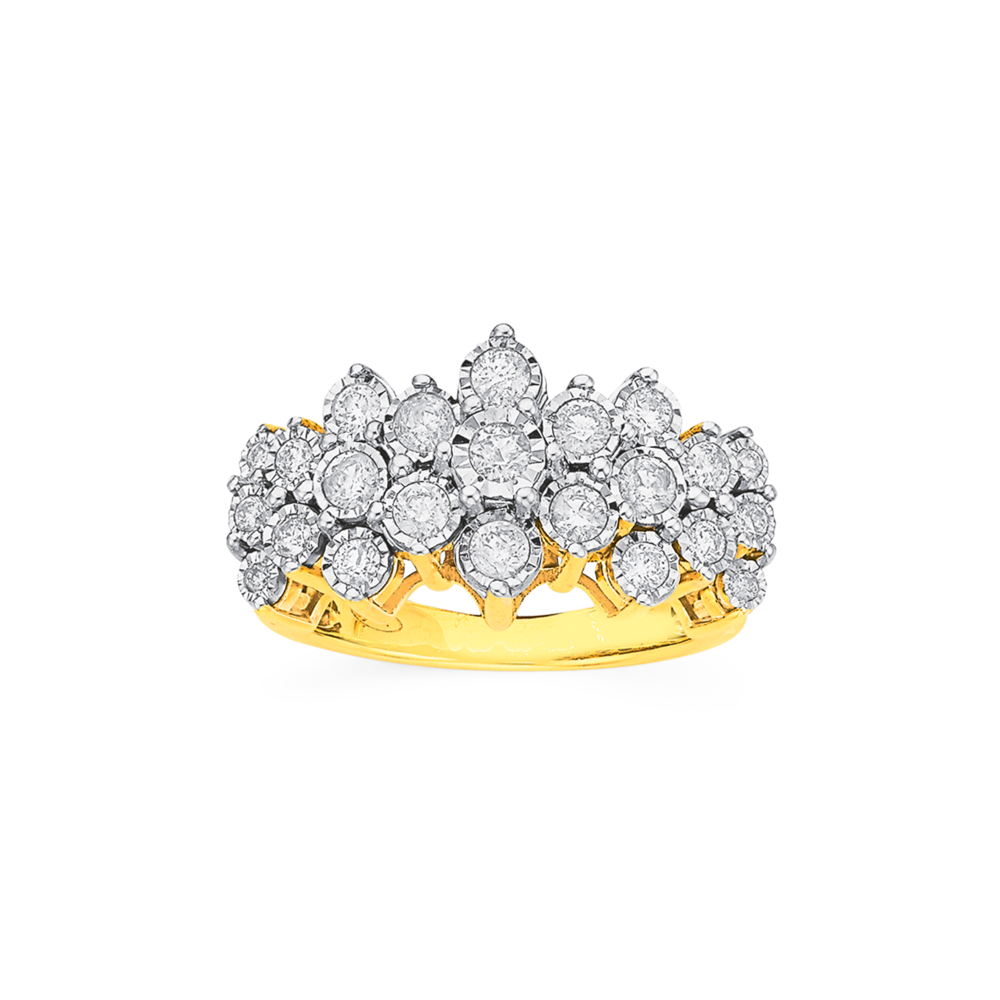 Wild Flower Large Diamond Cluster Ring - Kennedy