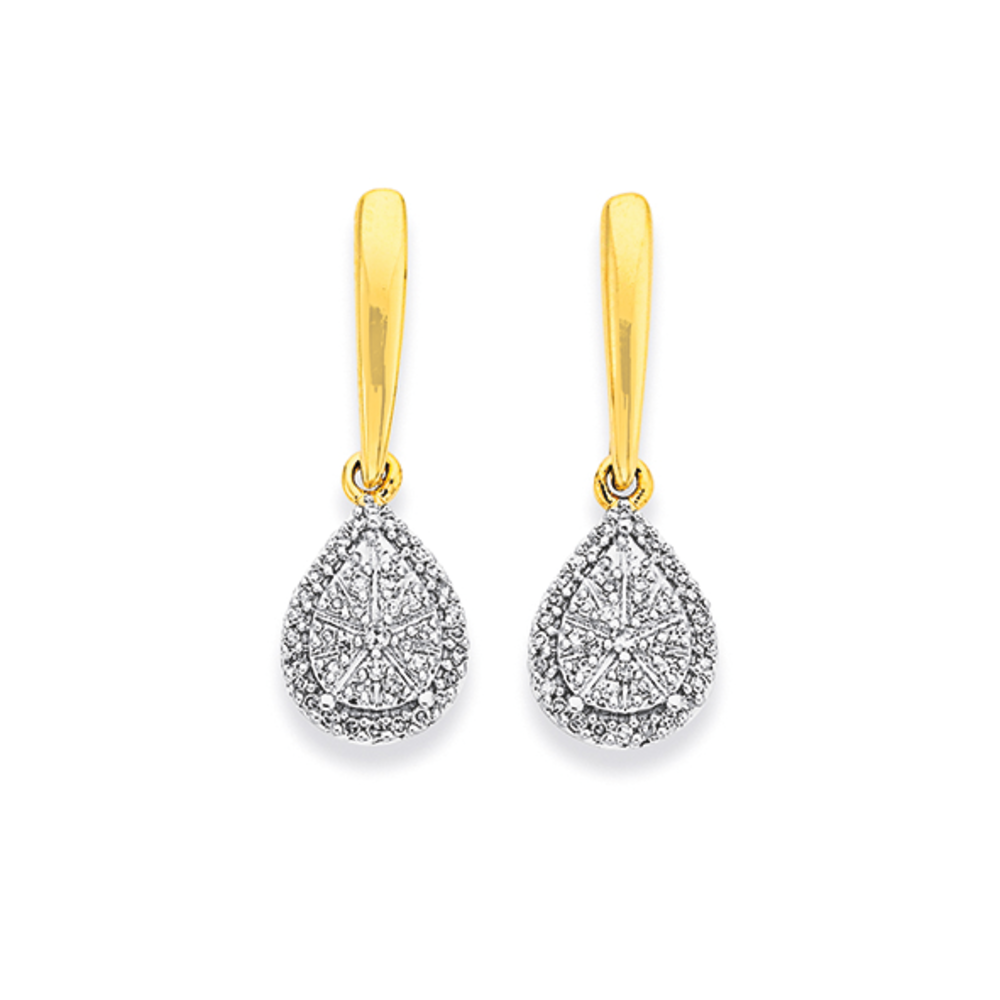 Simon G. 18K White Gold Two Row Cascading Diamond Earrings - LE4664 – Ben  Garelick