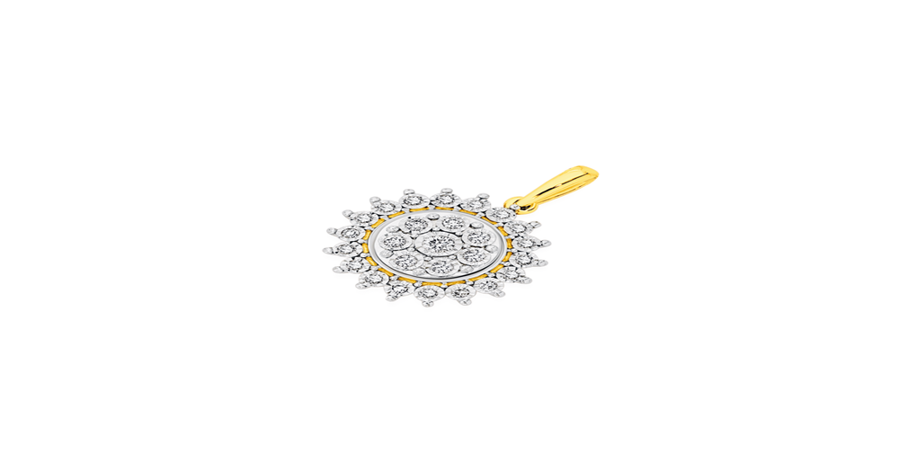 9ct Gold Diamond Pendant Prouds