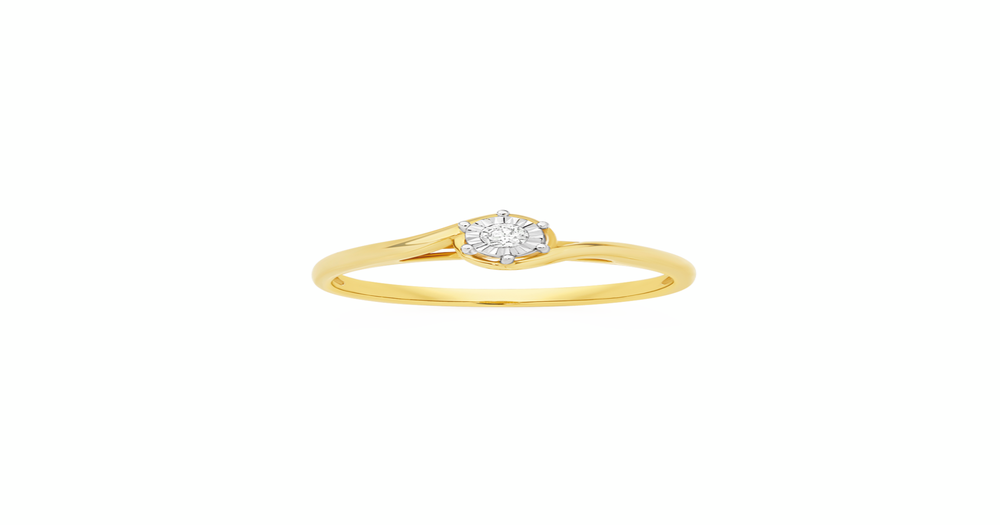 9ct Gold Diamond Solitaire Ring | Prouds