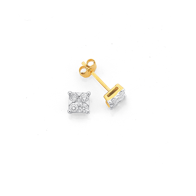 Prouds gold stud earrings Clearance