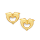 9ct Gold Double Dolphin Stud Earrings