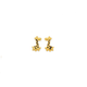 9ct Gold Enamel Giraffe Kids' Stud Earrings