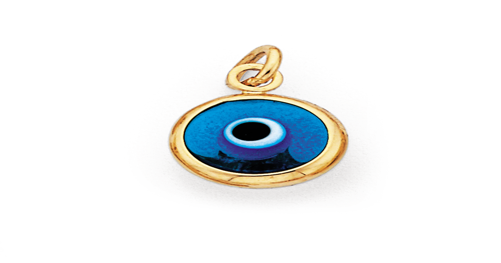 9ct Gold Evil Eye Charm Prouds