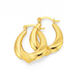 9ct Gold Fancy Twist Creole Earrings