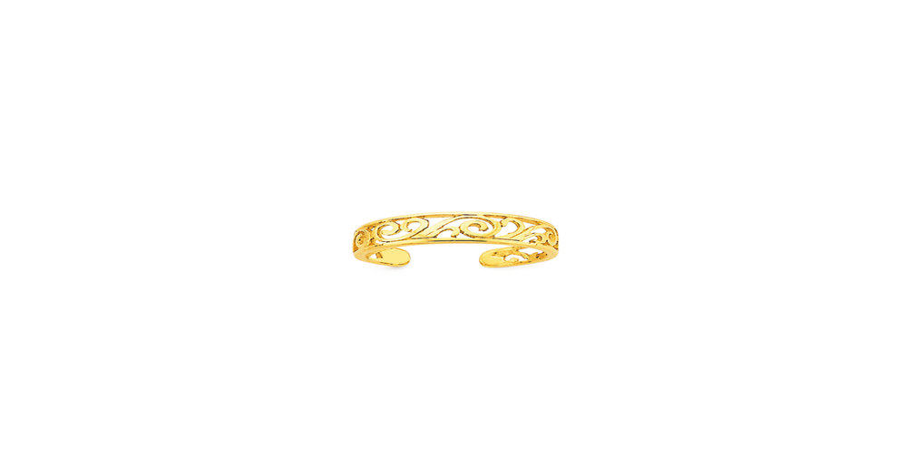 9ct Gold Filigree Toe Ring Prouds