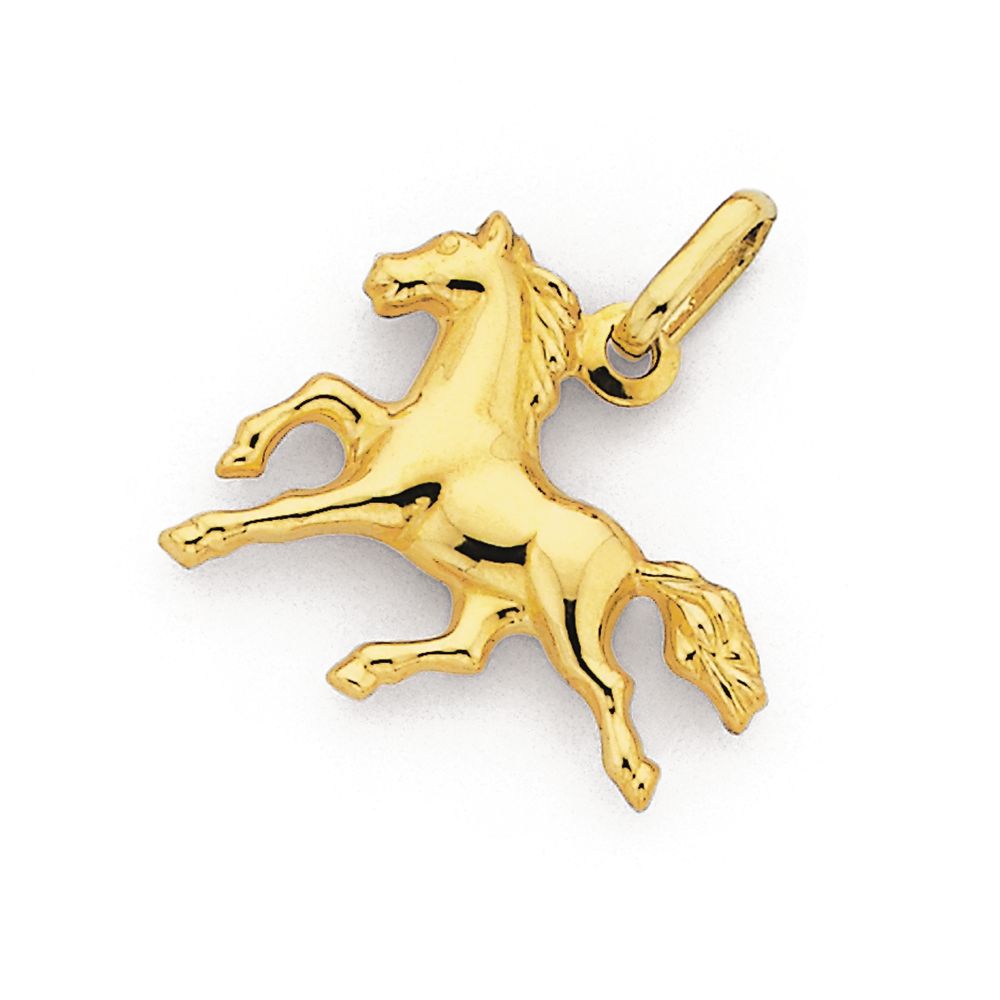 9ct Gold Horse Charm Prouds