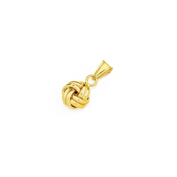 9ct Gold Knot Stud Pendant