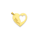 9ct Gold 'Mum' Heart Plate Pendant