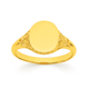 9ct Gold Oval Signet Ring
