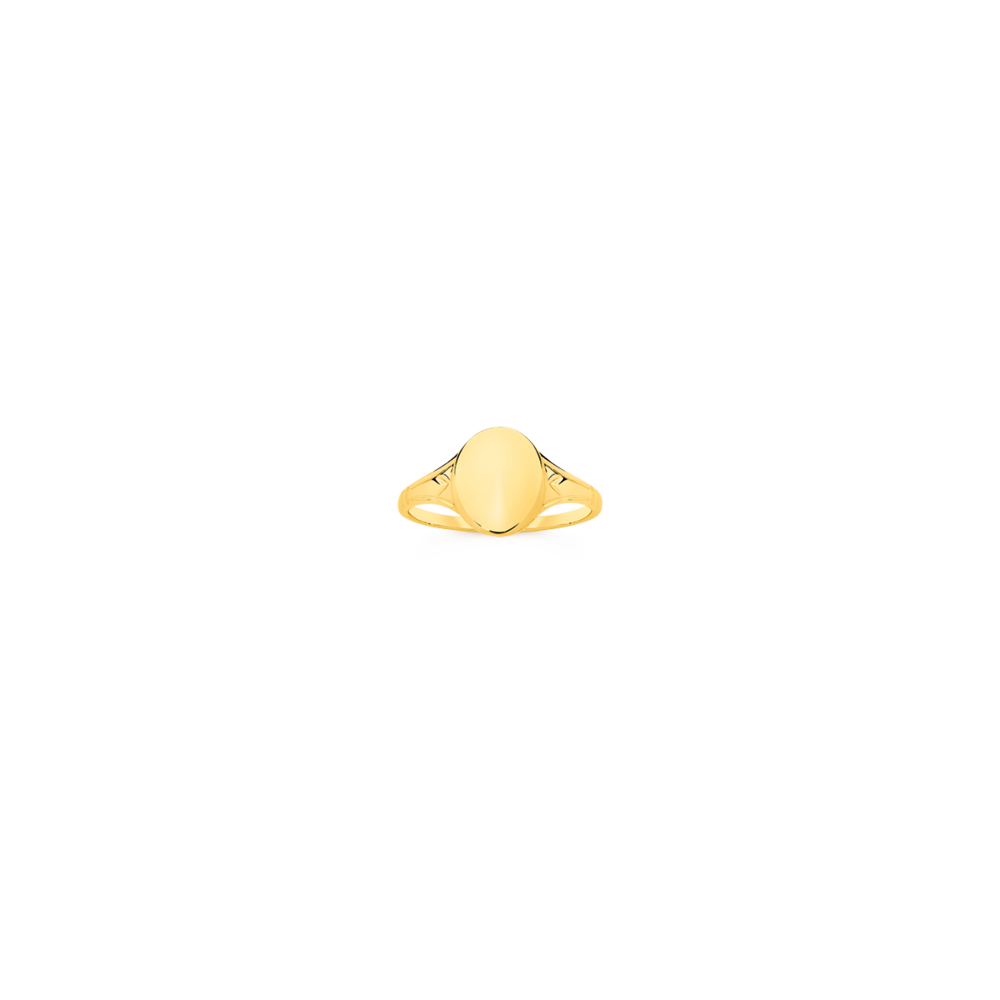 9ct Gold Oval Signet Ring